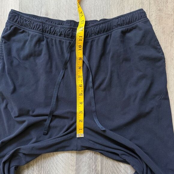 Nautica Micro Fleece Pajama Pants Men’s Medium Navy Blue Comfy - Picture 9 of 10